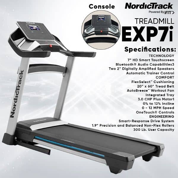 nordictrack usa ifit treadmill gym and fitness machine 2