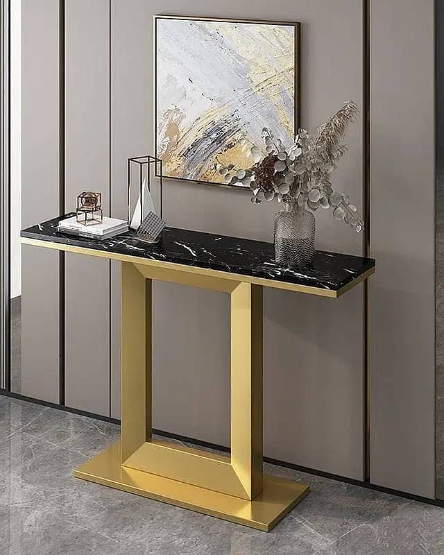 Luxury Cansole table Stainless Steel Golden Electroplating 2