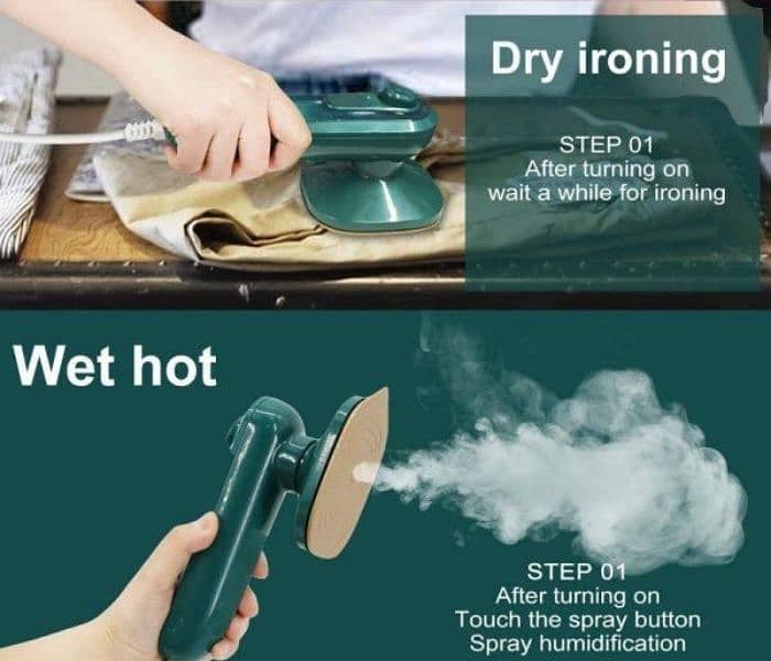 Mini Steamer Steam iron Handheld Portable Home travelling  For Clothes 2