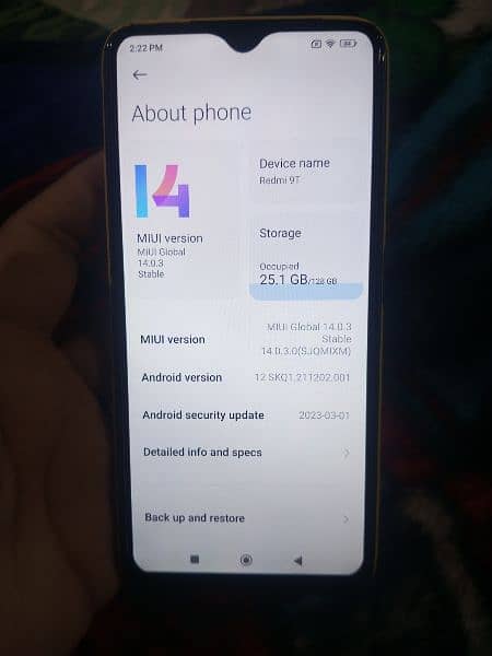 realme 9t with box  6+2/128 and paouch 7