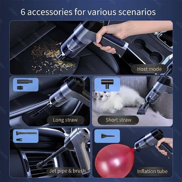Mini Rechargeable Portable Vacuum Cleaner for Car 3