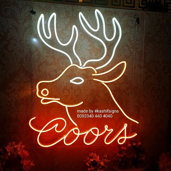 Neon LED decoration Names and logos made with premium quality light 1