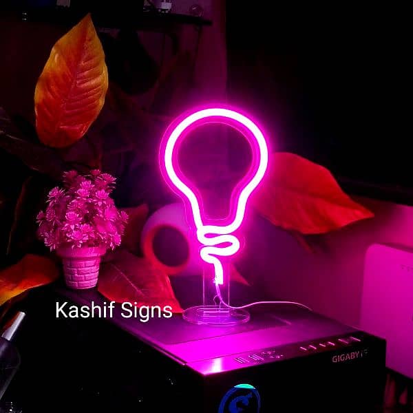Neon LED decoration Names and logos made with premium quality light 8