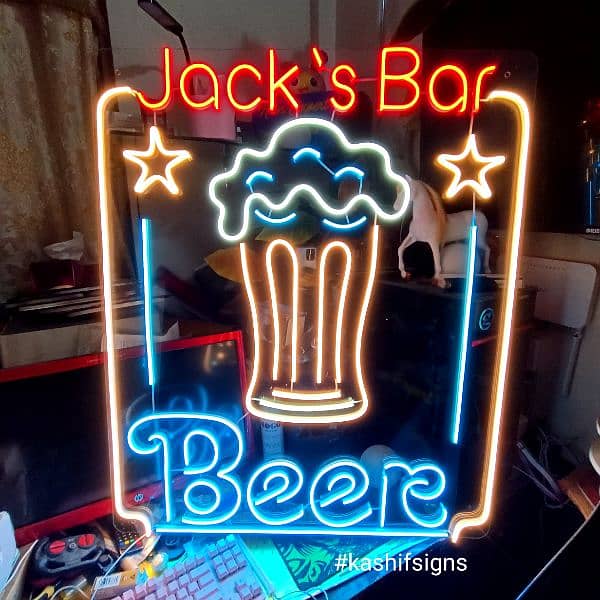 Neon LED decoration Names and logos made with premium quality light 11