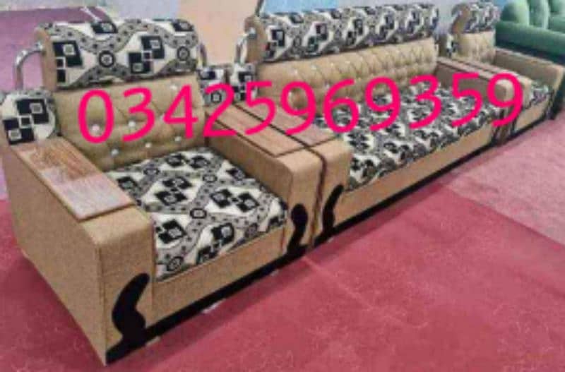 King double bed solid wood desgn dressing set home sofa chair almari 6