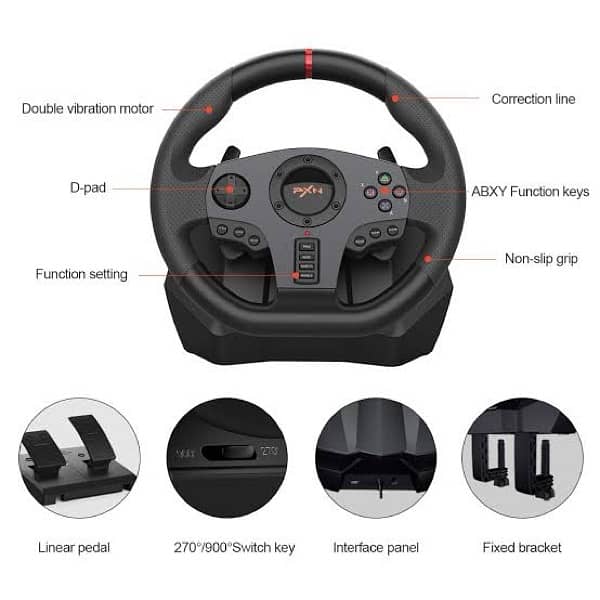 PXN V900, Gaming Racing Wheel 3