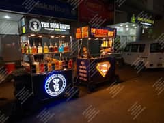 fries burger  fastfood soup limca counter stall cabin kiosk food cart