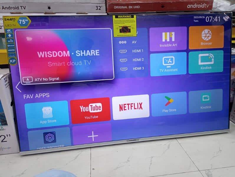 BIG screen size 65 inch android smart led tv new model 2024 6