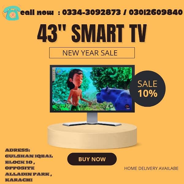 OFFER 43 INCH SMART FHD LED TV ANDROID AND WOOFER SOUND 1