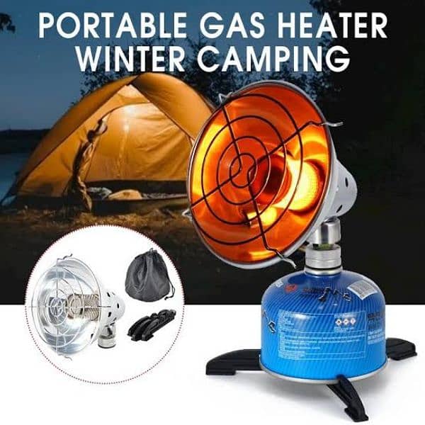 Camping Tent Heater - Gas Cartridge Portable Heater - Hiking Trekking 0