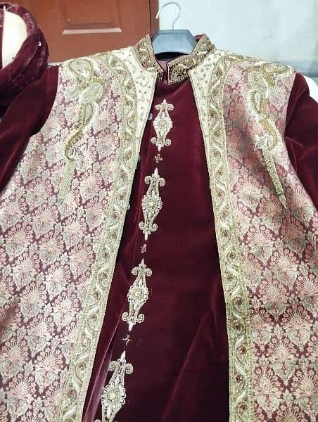 Groom Complete Double layer Sherwani for your special function 0