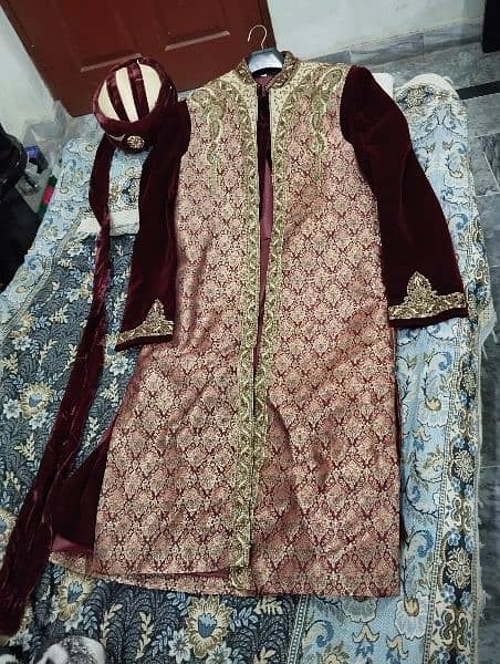 Groom Complete Double layer Sherwani for your special function 2