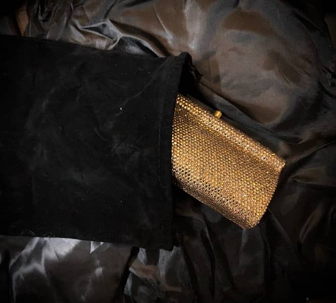 Golden Swarovski Clutch 5