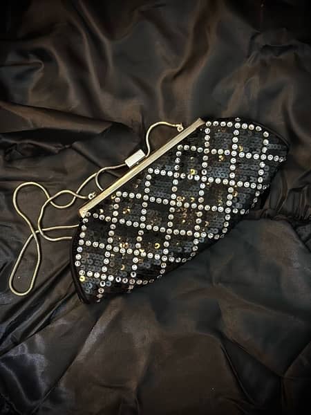 Black Swarovski Clutch 4