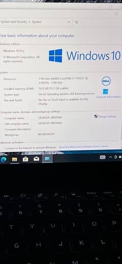 Dell xps i7 9370 11th Gen 16Gb ram NVME SSD 512gb