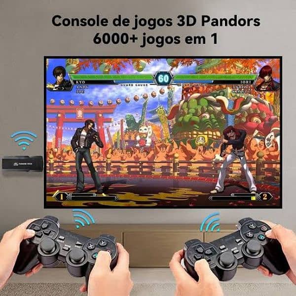 NEW SEGA GAME STICK WITH WIRELESS CONTROLLERS 5,000 GAMES 7