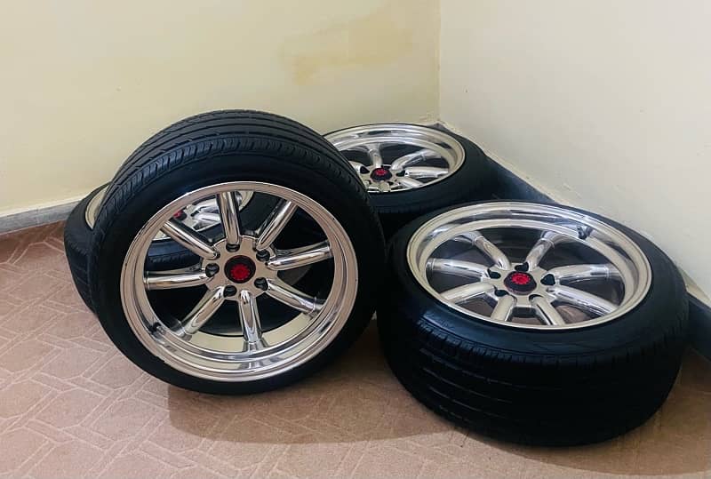 Alloys Rims with Tyres 4