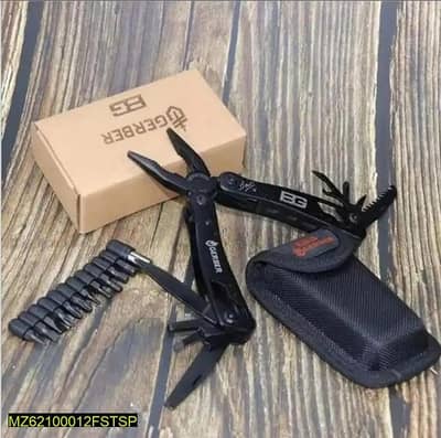 12 in 1 multi function folding portable stainless steel tool