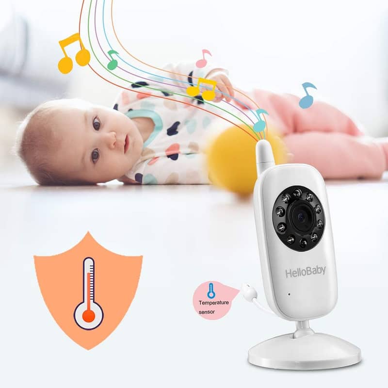 HelloBaby Monitor HB24 | Wireless Video Baby Monitor with Camera