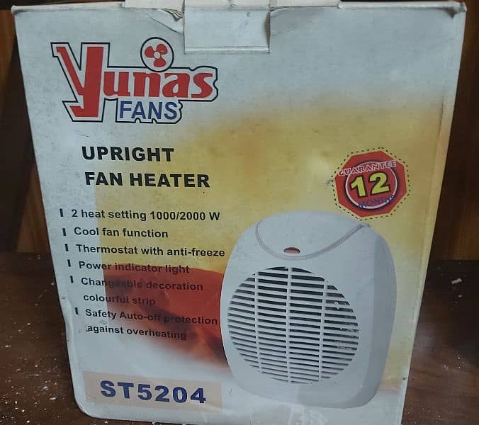 yunas Fan heater 1000 watt 0