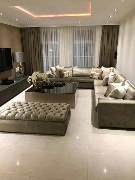 new Turkish style l shape u shape sofa set living room sofa set 19
