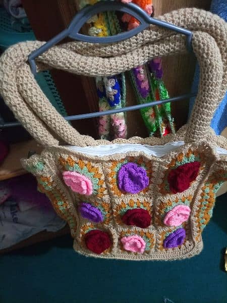 hand made crochet bags 1