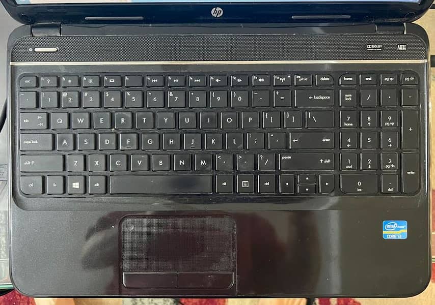 HP Laptop I3 Black with Power Cord Charger 1