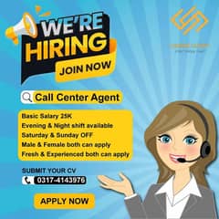 Call center job available for Male&female in Lahore