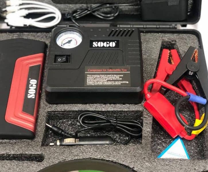 M Power POWERBANK JUMP STARTER WITH AIR PUMP COMPRESSOR 2