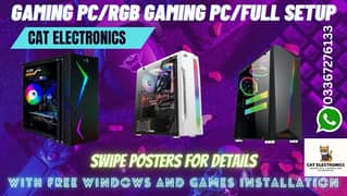 Gaming PC / RGB Gaming PC / Full Gaming Setup / RGB Gaming Setup