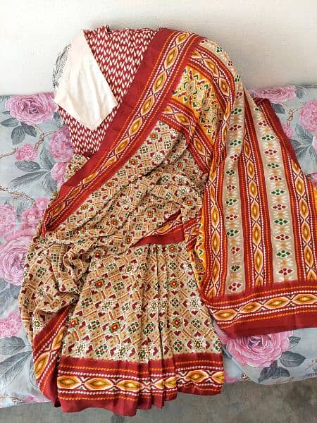 preloved silk printed saree 3