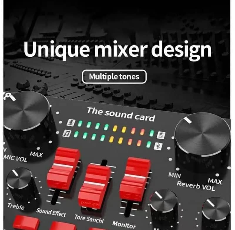 sound Mixer recording,Streming vocal effects,Audio music sound card 4