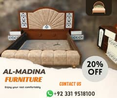 Bed set | king size bed | wooden bed | double bed | Furniture