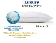 Pack of 1 Luxury Pillow  High Qulaity Pillow |Comfortable Sleep Pillow