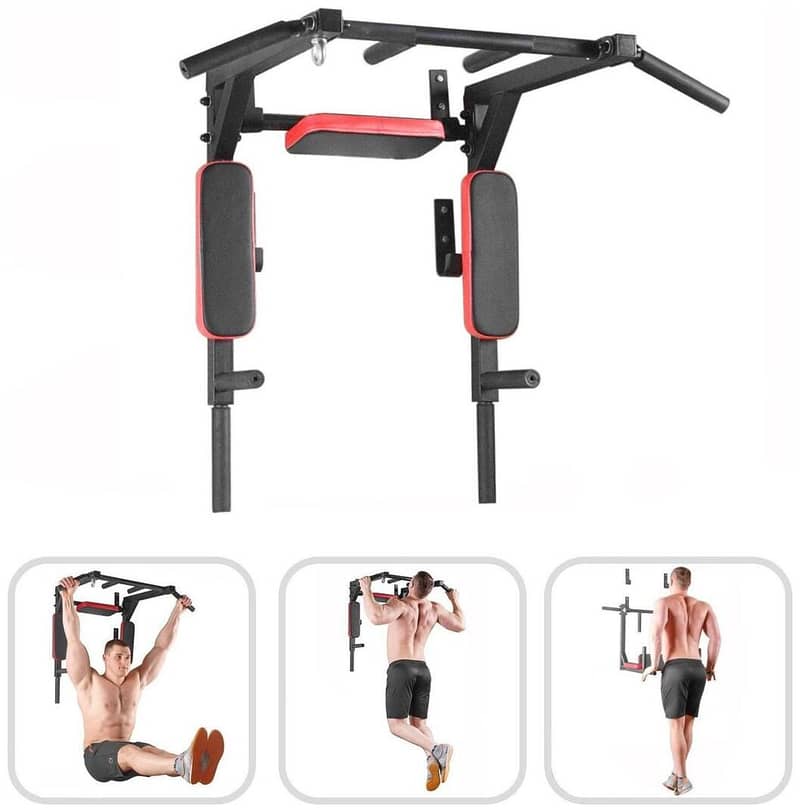 Dolphy Pull Up Bar, Dips Bar, Push Up Bar Wall Removable 03020062817 1