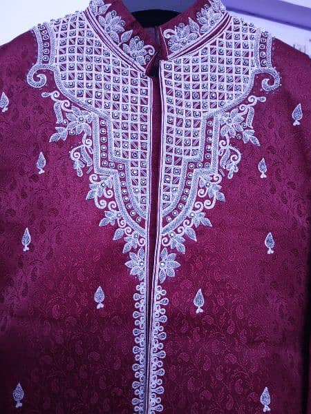 Groom Sherwani Wine red 0