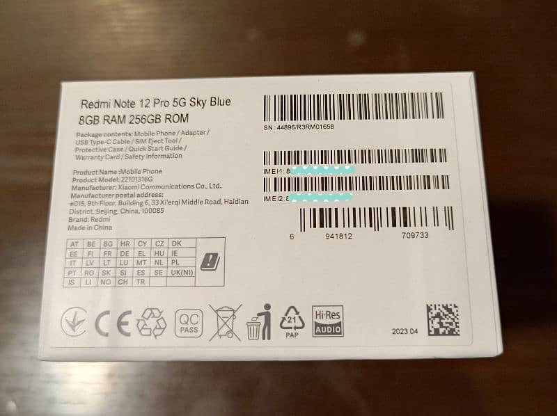 Redmi Note 12 Pro 5G 256gb 4K 5