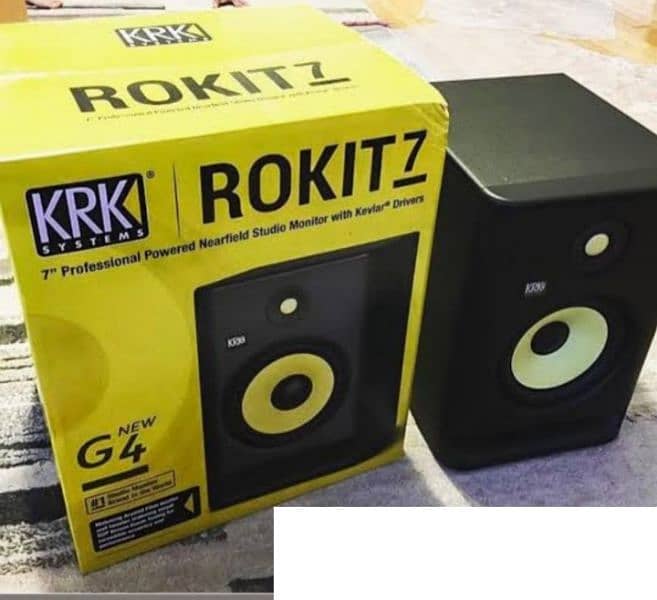 Krk Rokit 7 G4 7" Active Studio Monitor Speaker pair 0