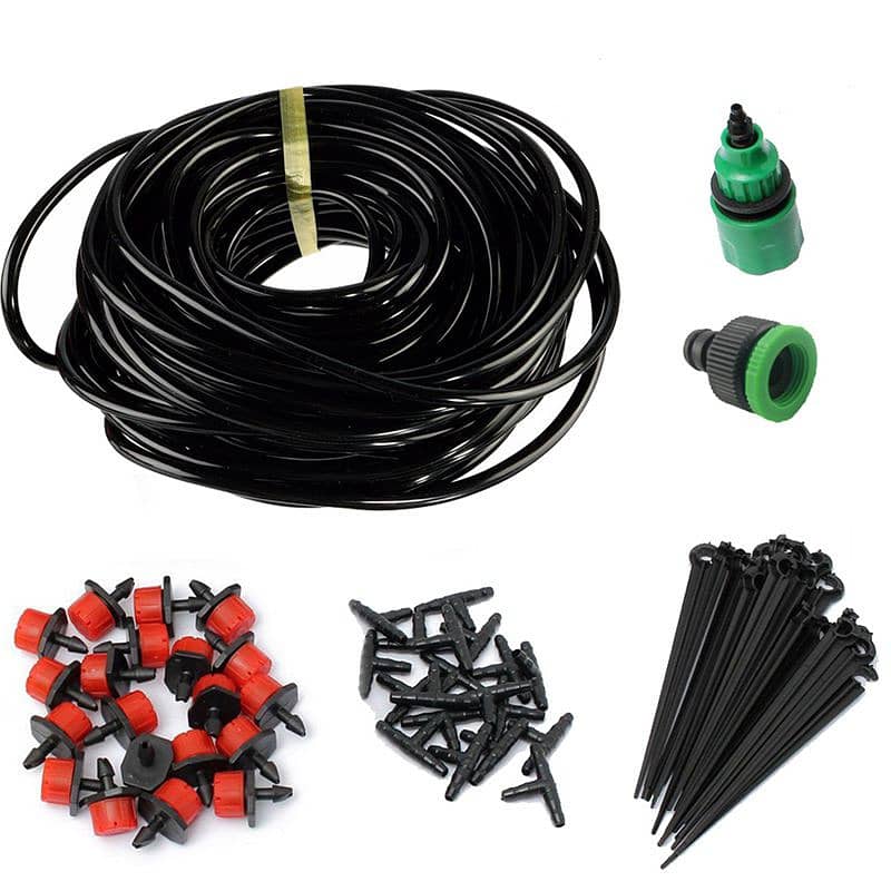 Drip Irrigation Kit Home Gardening Drip System LDPE Pipe 16mm Drippers 5