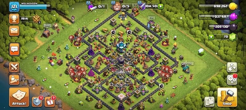 Town hall 13 Base 0