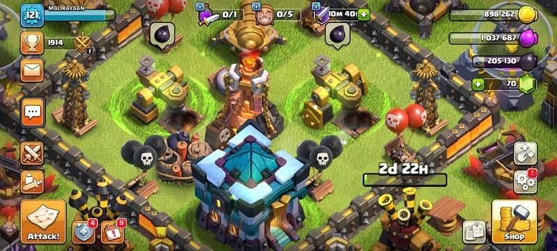 Town hall 13 Base 1