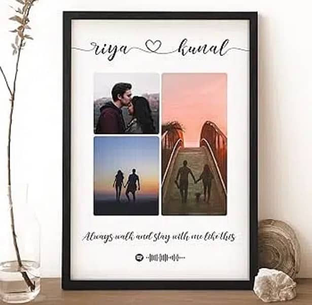 GIFT  Customize photo frame with caption in different sizes. 6
