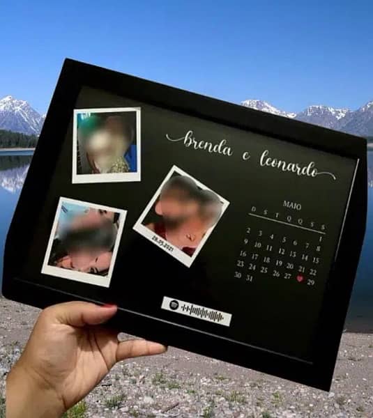 GIFT  Customize photo frame with caption in different sizes. 11