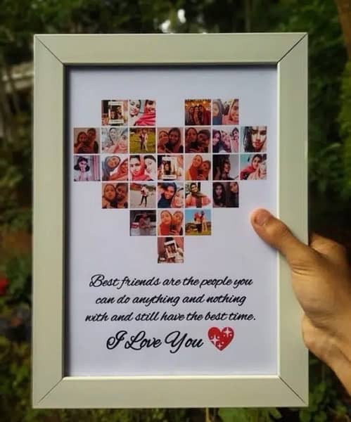 Customize photo frame with caption in different sizes. 3