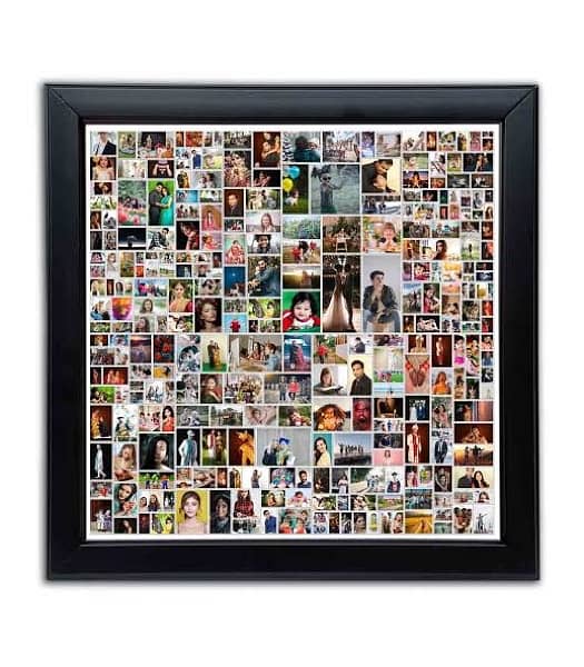 Customize photo frame with caption in different sizes. 5