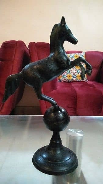 copper made statues Greek hero,riding horse 2