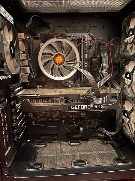 Computer CPU with Palit Nvidia RTX 3090 graphics GPU and 1200W PSU 8