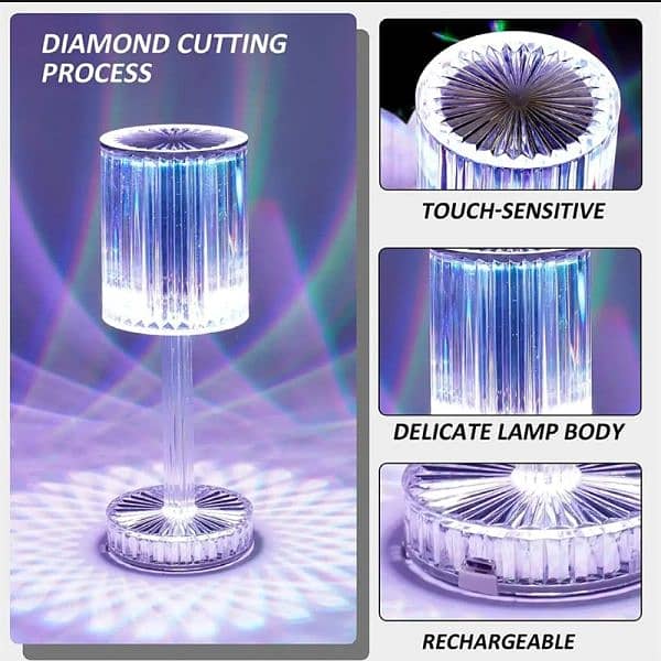 Crystal Table Lamp Light diamond 2