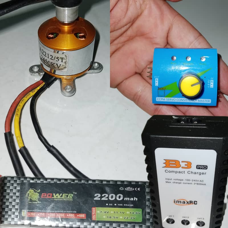 2450 KV BLDC WITH 2200 MAH LEPO BATTERY AND CHARGER 0
