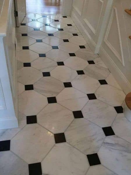 marble and granite for flooring , stairsteps, kitchen top, vanity 4